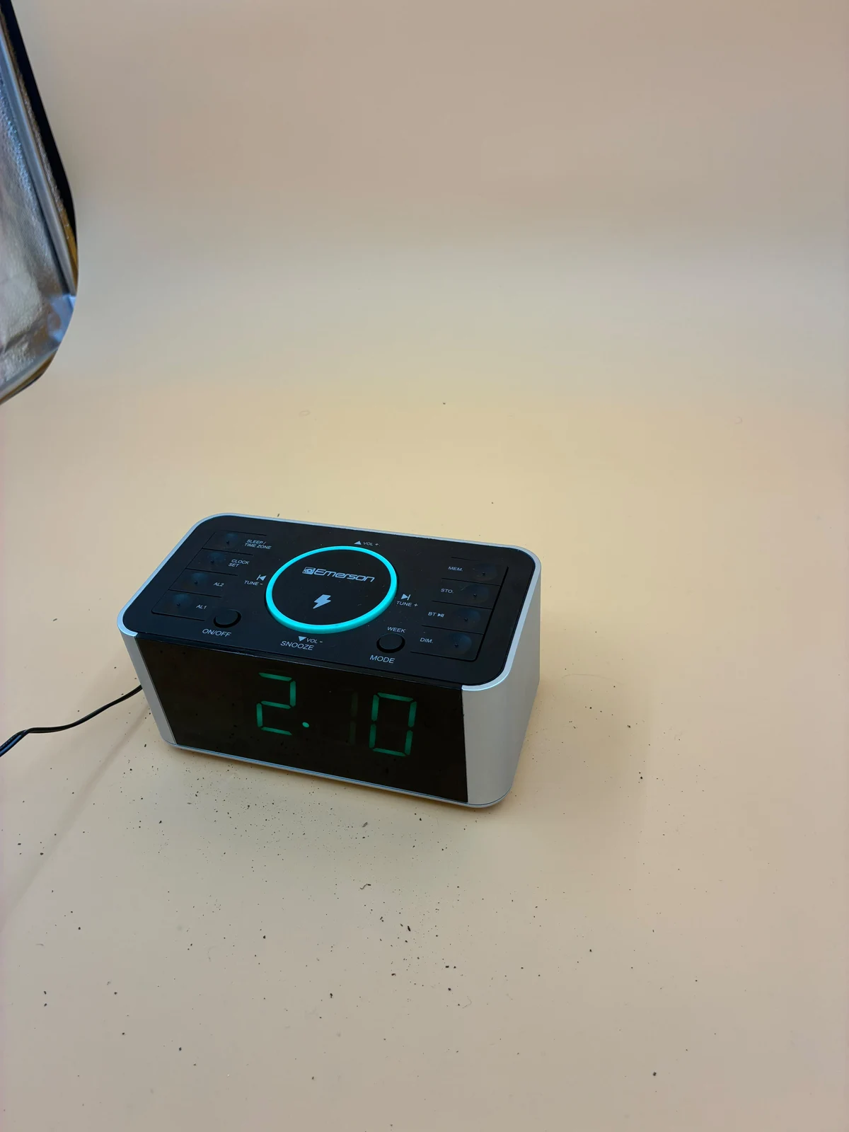 Clock camera: angled view